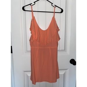 Peach Ruffle Dress